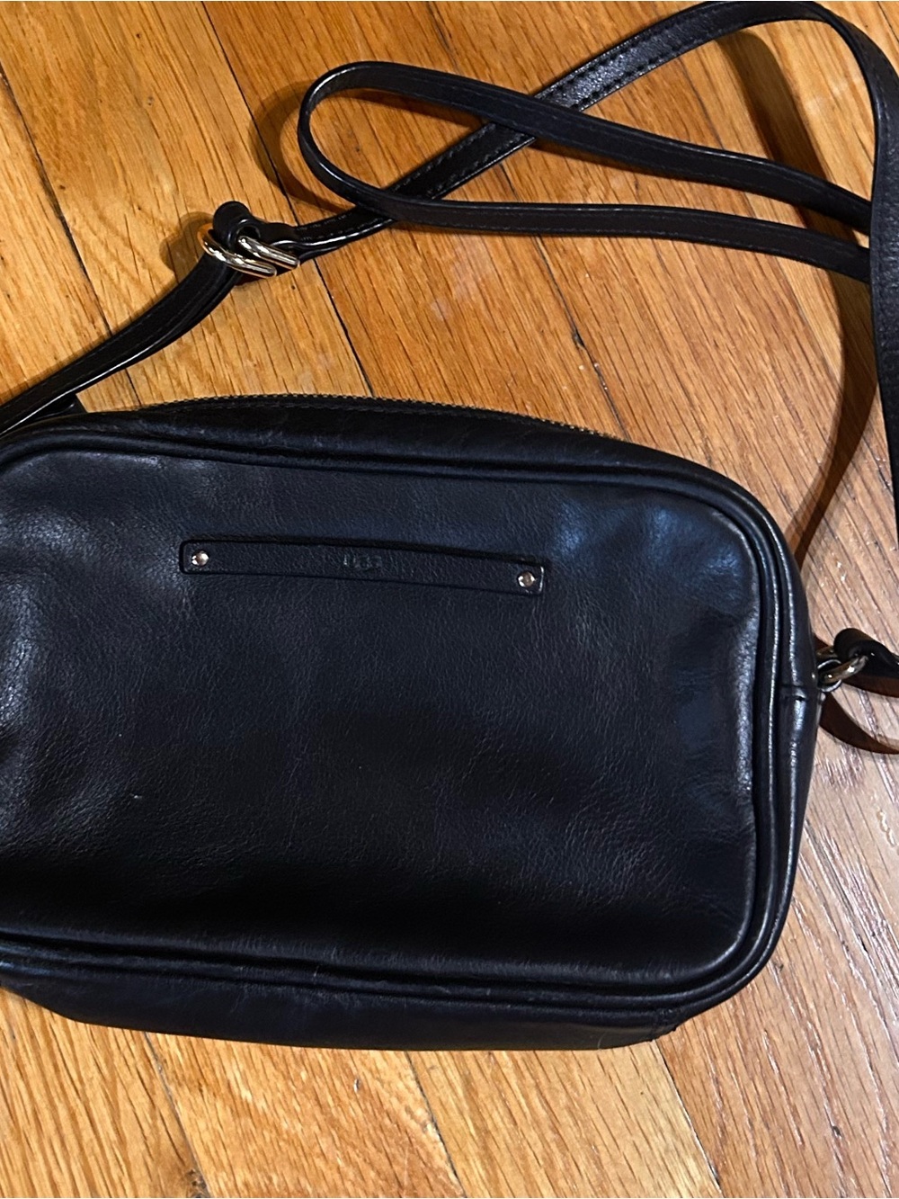 UGG Black Leather Crossbody Bag